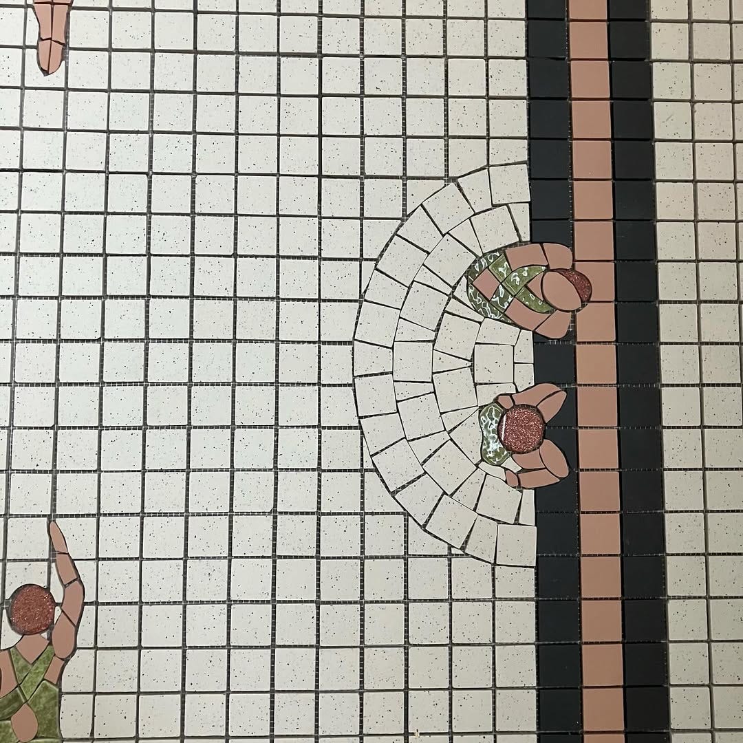 Swimmers mosaic tiles by Suzanne Manufacture