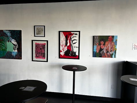 paintings and prints displayed at Valley Rox