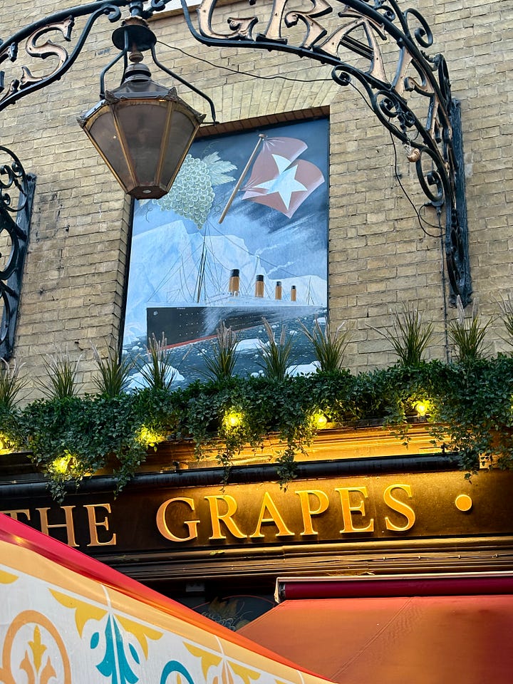 Picture from The Grapes pub in Southampton