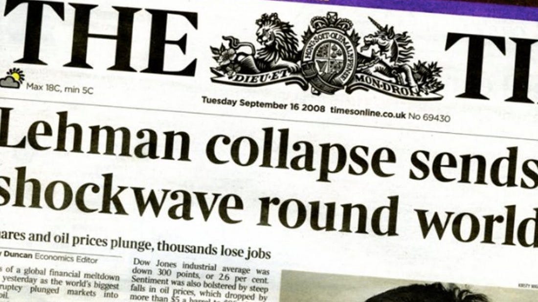 THIS DAY IN HISTORY - Lehman Brothers declares bankruptcy - 2008 - The ...