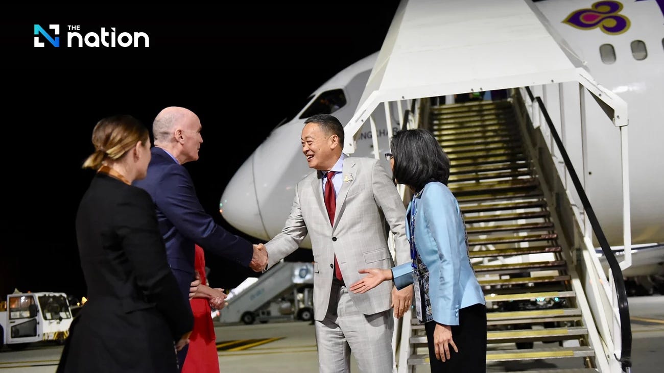Srettha in Australia for ASEAN summit, meetings with business leaders