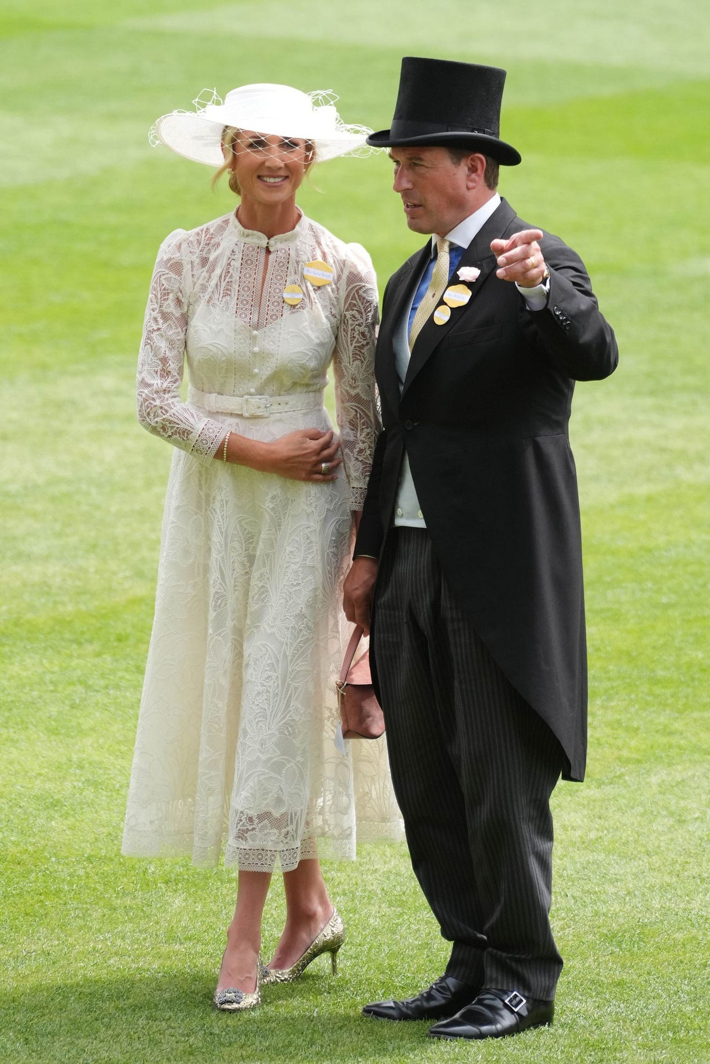 Harriet Sperling e Peter Phillips.