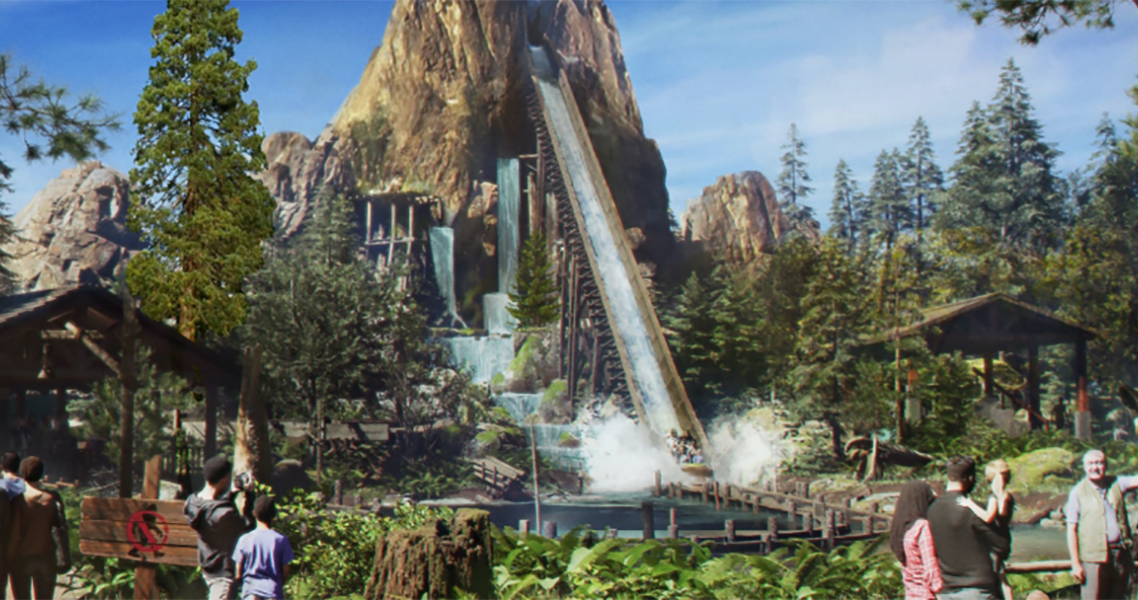 Big Timber Falls at American Heartland theme park Big Timber Falls at American Heartland theme park