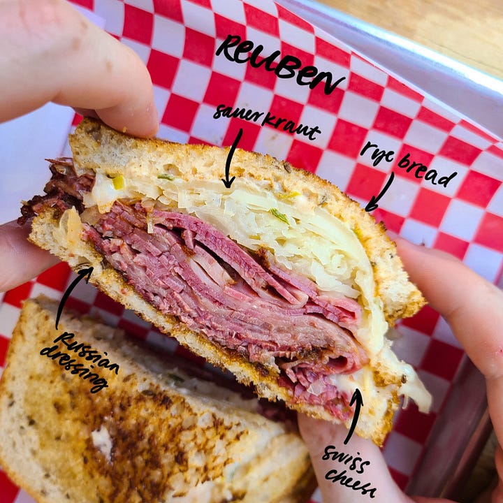 The Good Wurst Company Reuben and Spicy Farm Burger