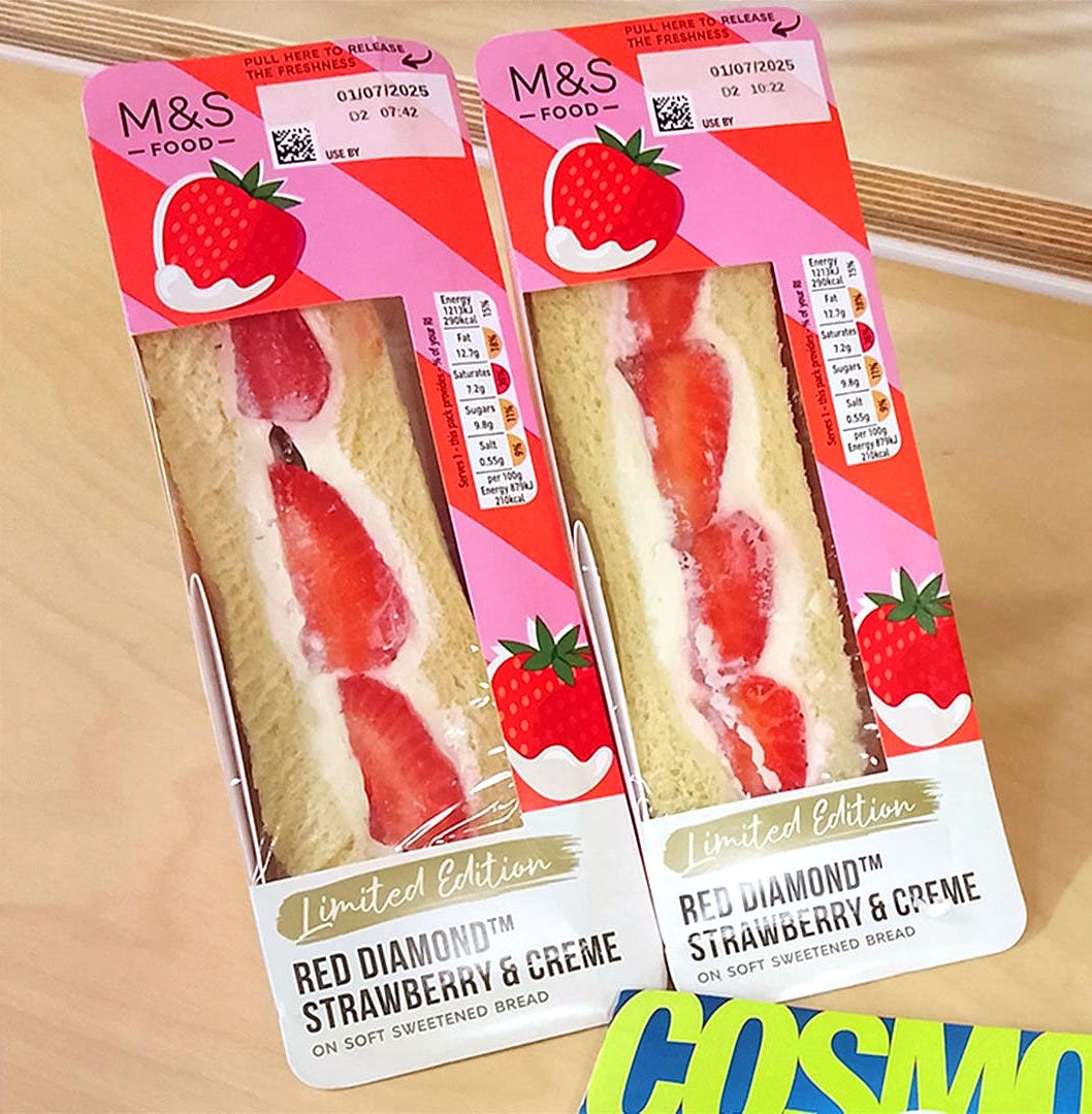 M&S launches viral strawberries and cream sandwich – we tried it, here's  our verdict