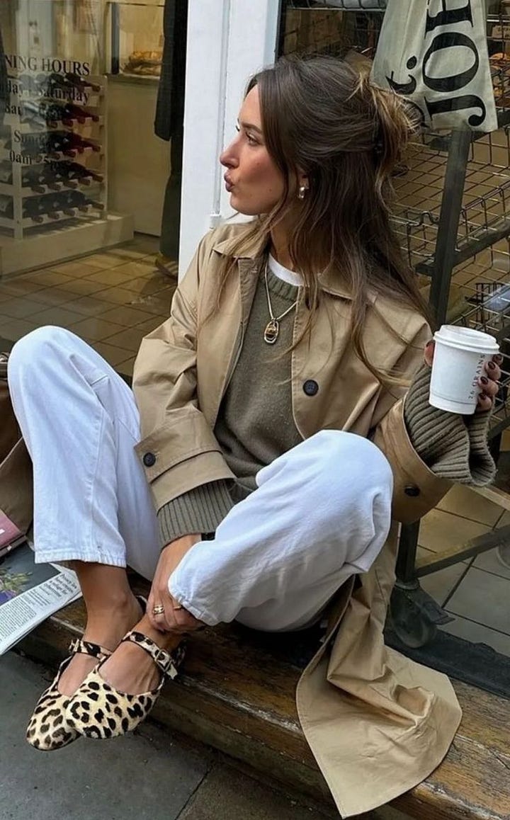 Trench & Sweater