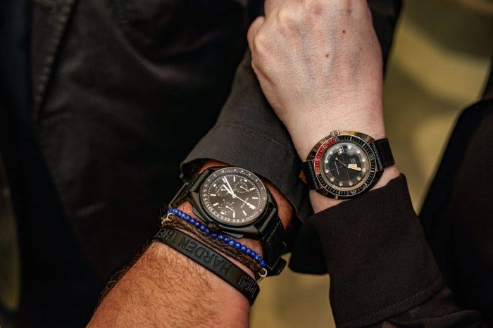 Collectors brought out vintage pieces to complement the modern Bulova watches on display. Collectors brought out vintage pieces to complement the modern Bulova watches on display.