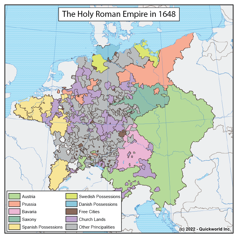 The Holy Roman Empire in 1648