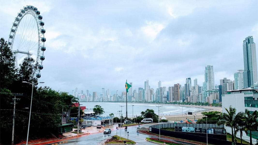 Balneário Camboriú from Barra Norte Balneário Camboriú from Barra Norte