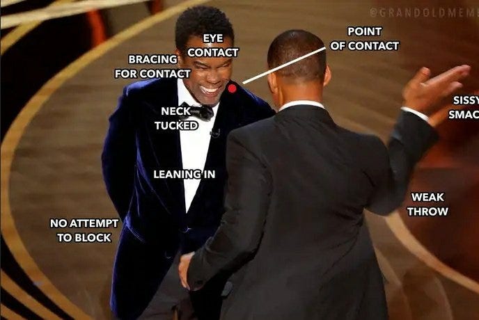 Staged Will Smith Chris Rock