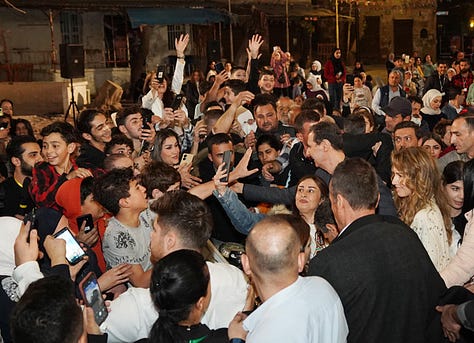 Syrian President in Tartus Old City