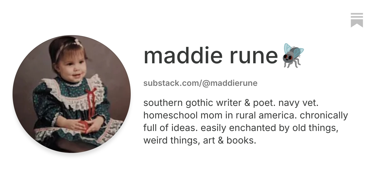 maddie rune🪰 | Substack