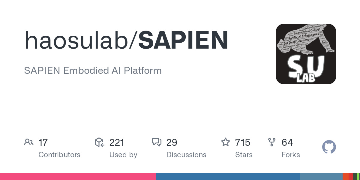 GitHub - haosulab/SAPIEN: SAPIEN Embodied AI Platform