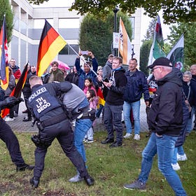 Tumult am Tag der Deutschen (Un-)Einheit in Gera