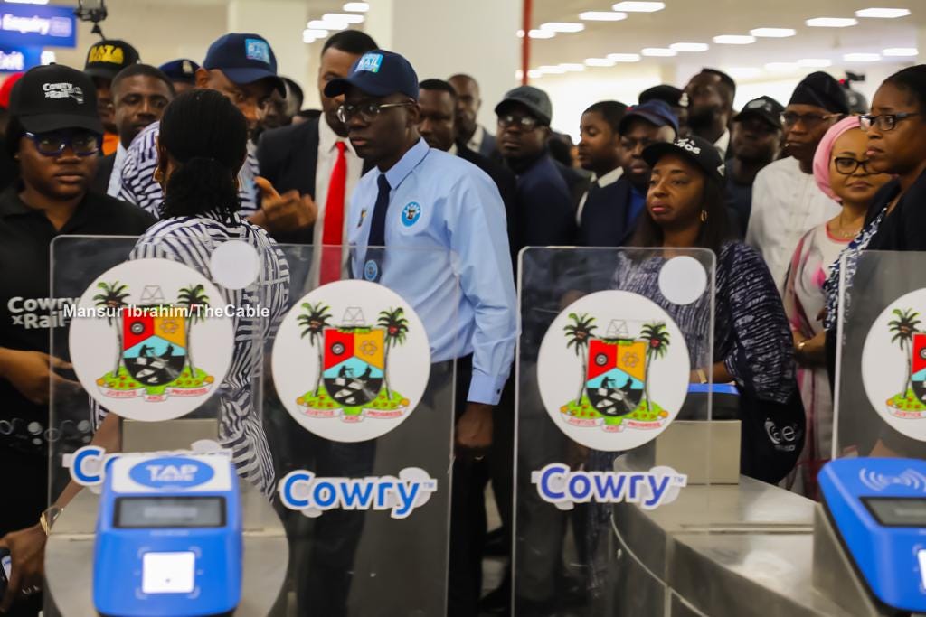 Sanwo-Olu joins passengers for inaugural ride of Lagos blue rail