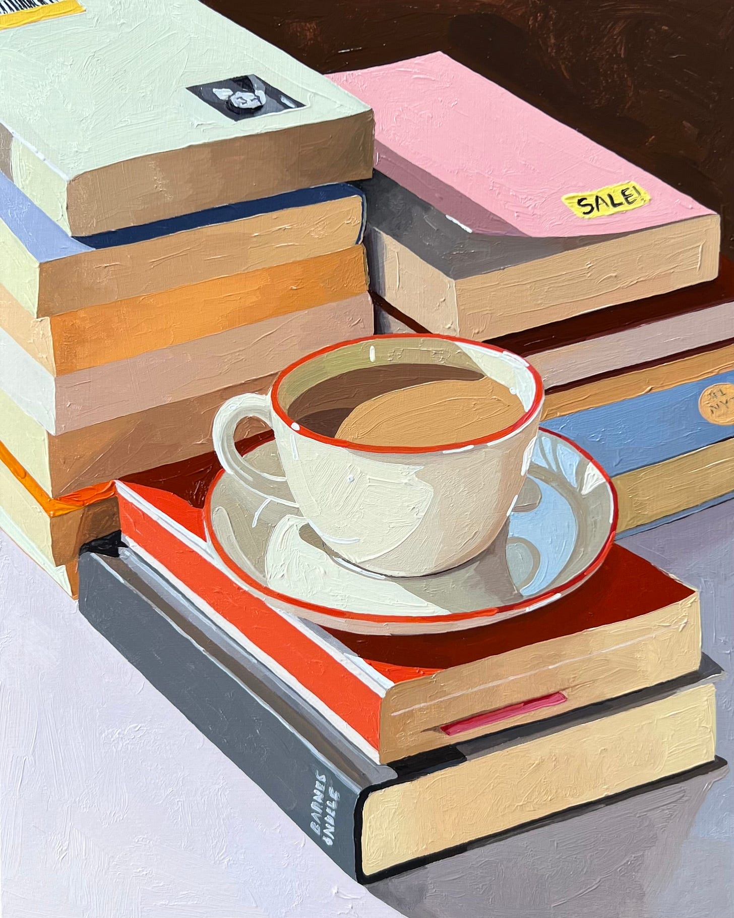 Café au Lait & Books – Leah Gardner Art