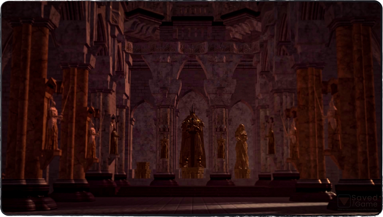 An image showing the boss arena for the Dragon Slayer Ornstein and Executioner Smough in Anor Londo!