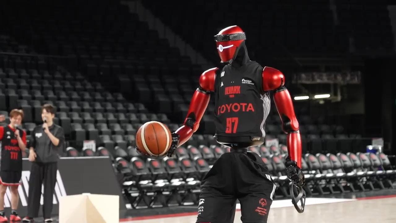 Toyota unveils AI-powered basketball robot CUE7