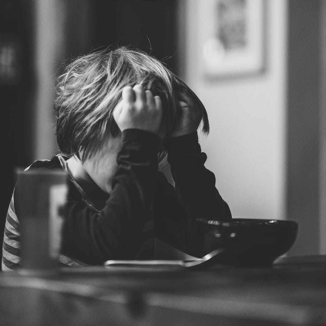 grayscale photo of boy