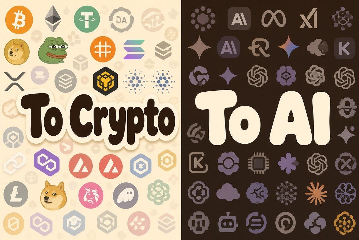 to crypto or to AI