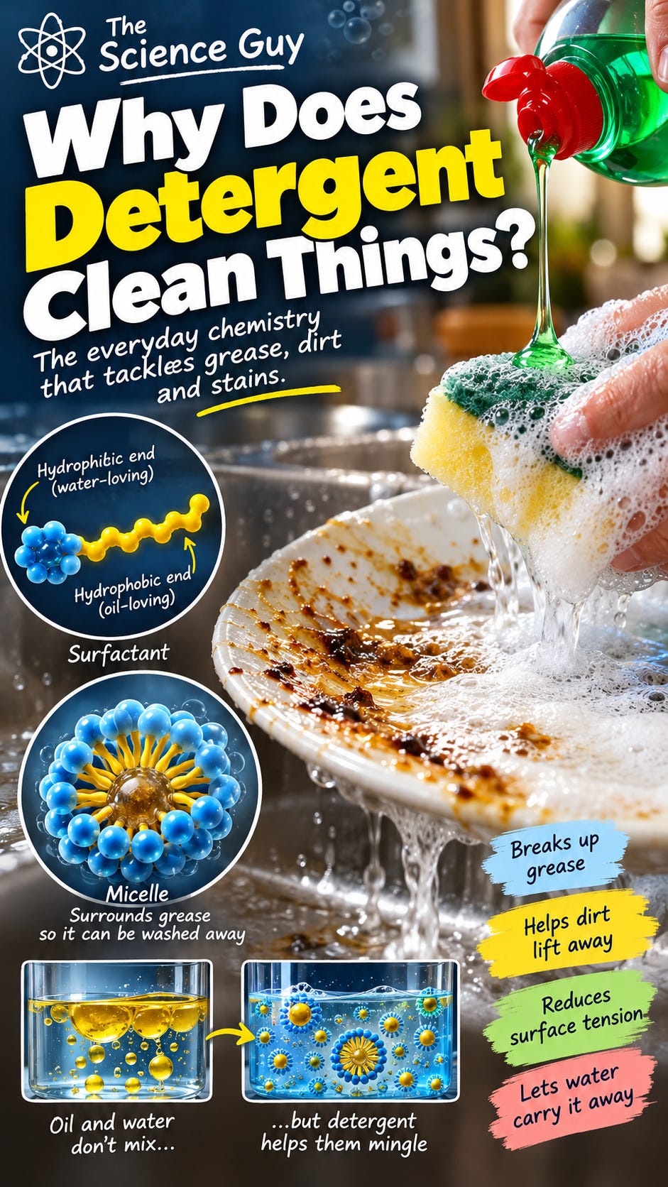 Why Does Detergent Clean Things?