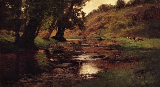 The Shades, 1888, T. C. Steele Oil Painting by T. C. Steele