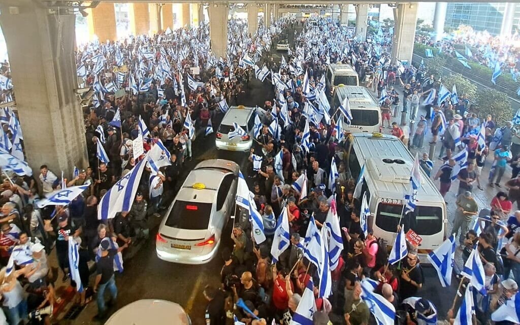 Police to bolster forces ahead of anti-government 'day of disruption' on  Tuesday | The Times of Israel