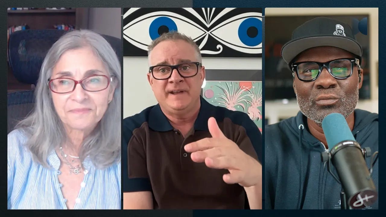 Video screenshot of hosts explaining that time spent does not equal wealth without energy-smart systems