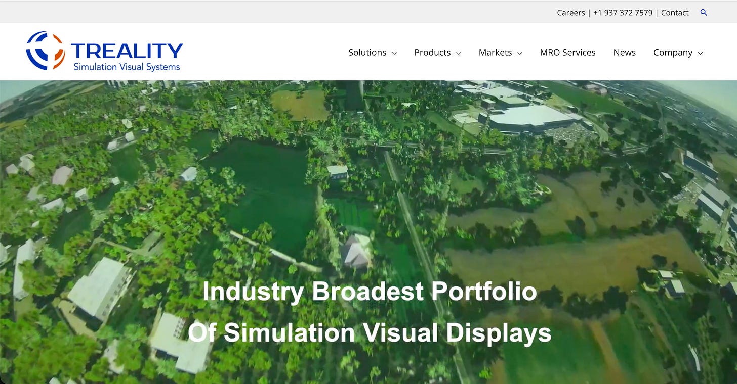 Treality Visual System TREALITY SVS: Simulation Display Systems for Defence Training ...