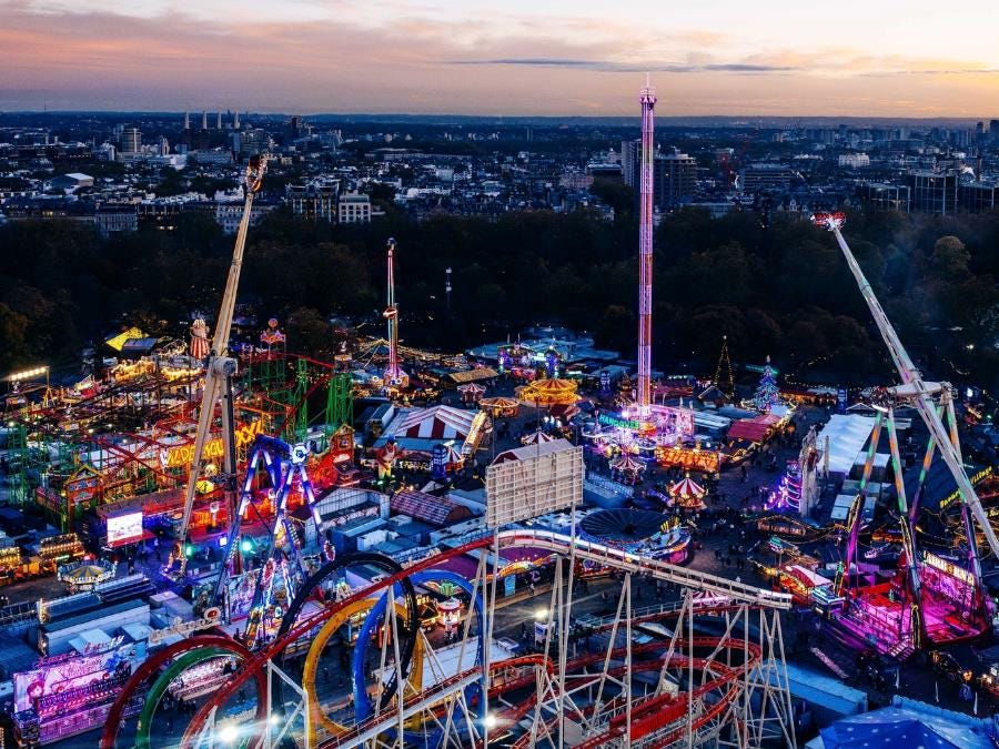 Winter Wonderland theme park jobs in London, UK