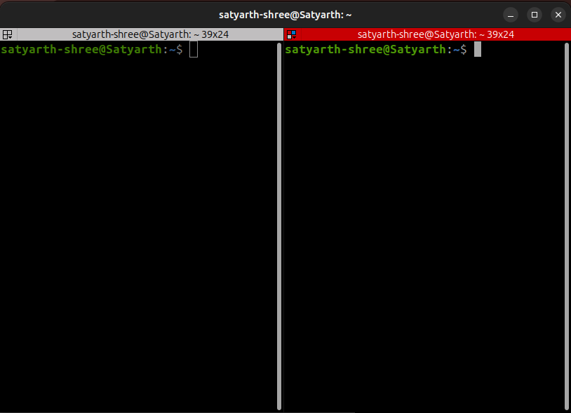 Terminator split vertically into two parts