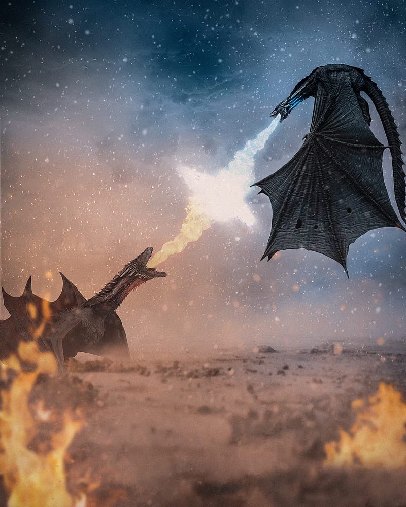 Game of Thrones, Dragons Fighting each other