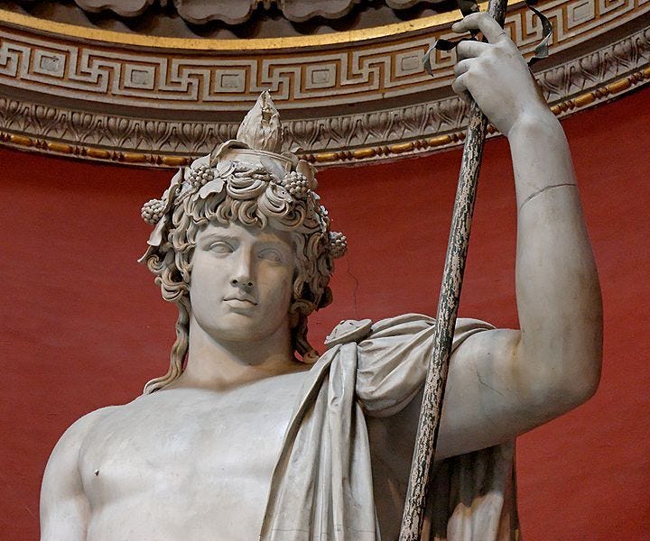 Antinous as Bacchus,Vatican Museum | Roman statue, Ancient greek sculpture,  Ancient rome