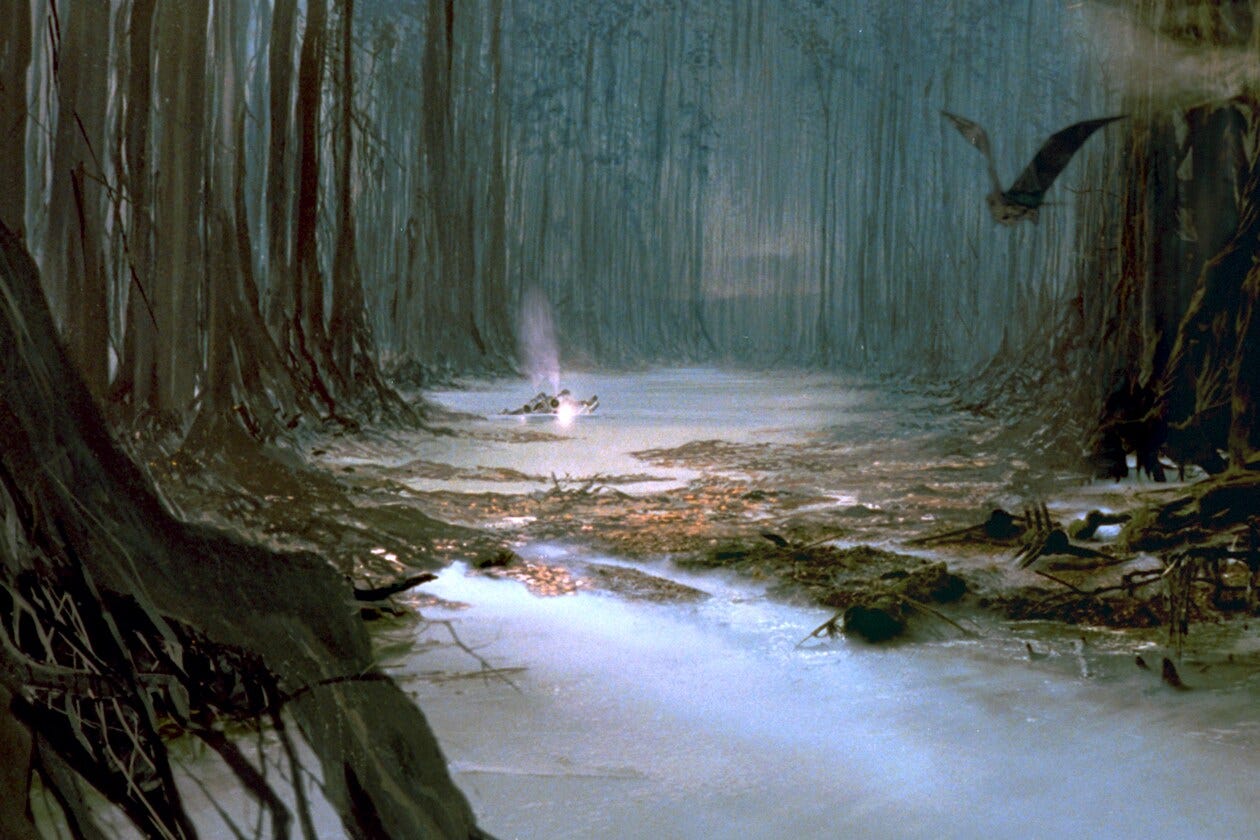 The swamps of Dagobah