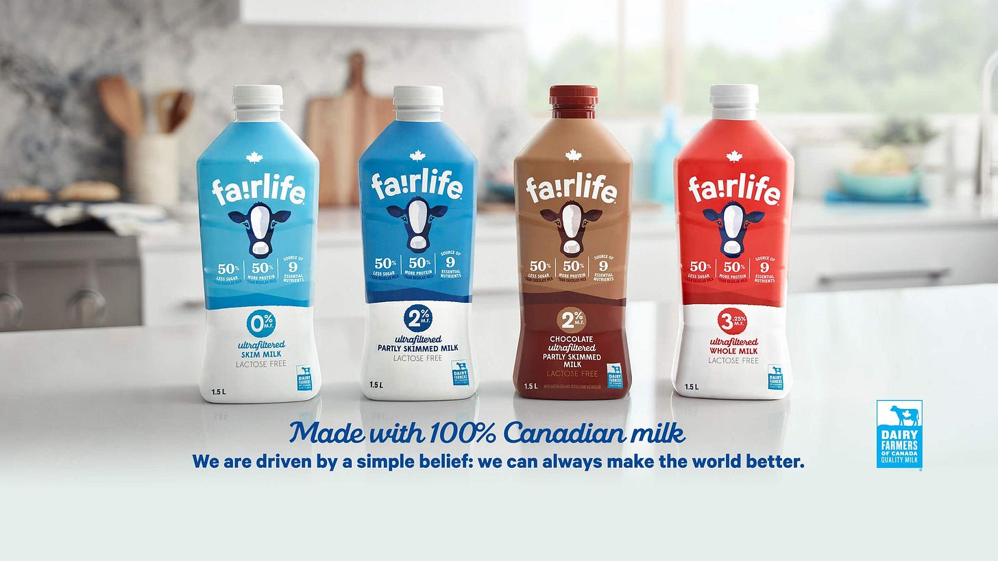 Fairlife milk products