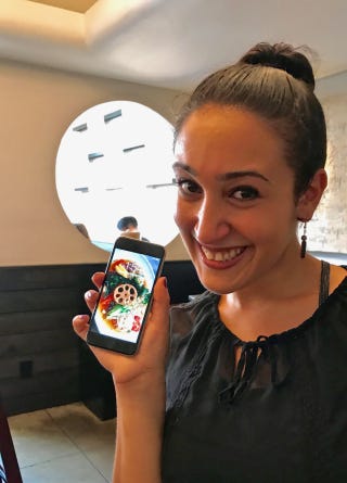 Ava Mehrpour shows her phone photo of Summer Ramen Ava Mehrpour shows her phone photo of Summer Ramen