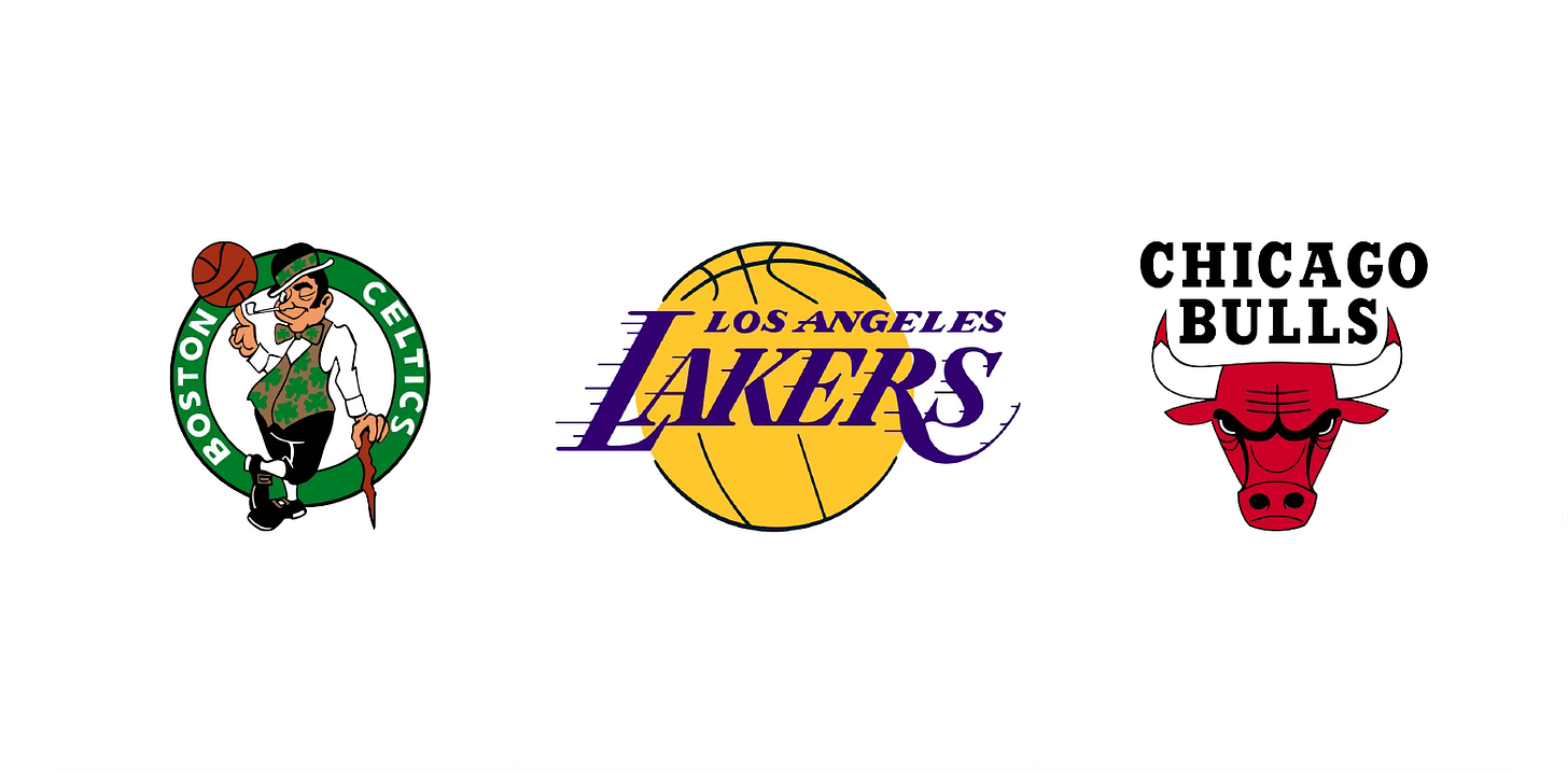 Iconic NBA logos