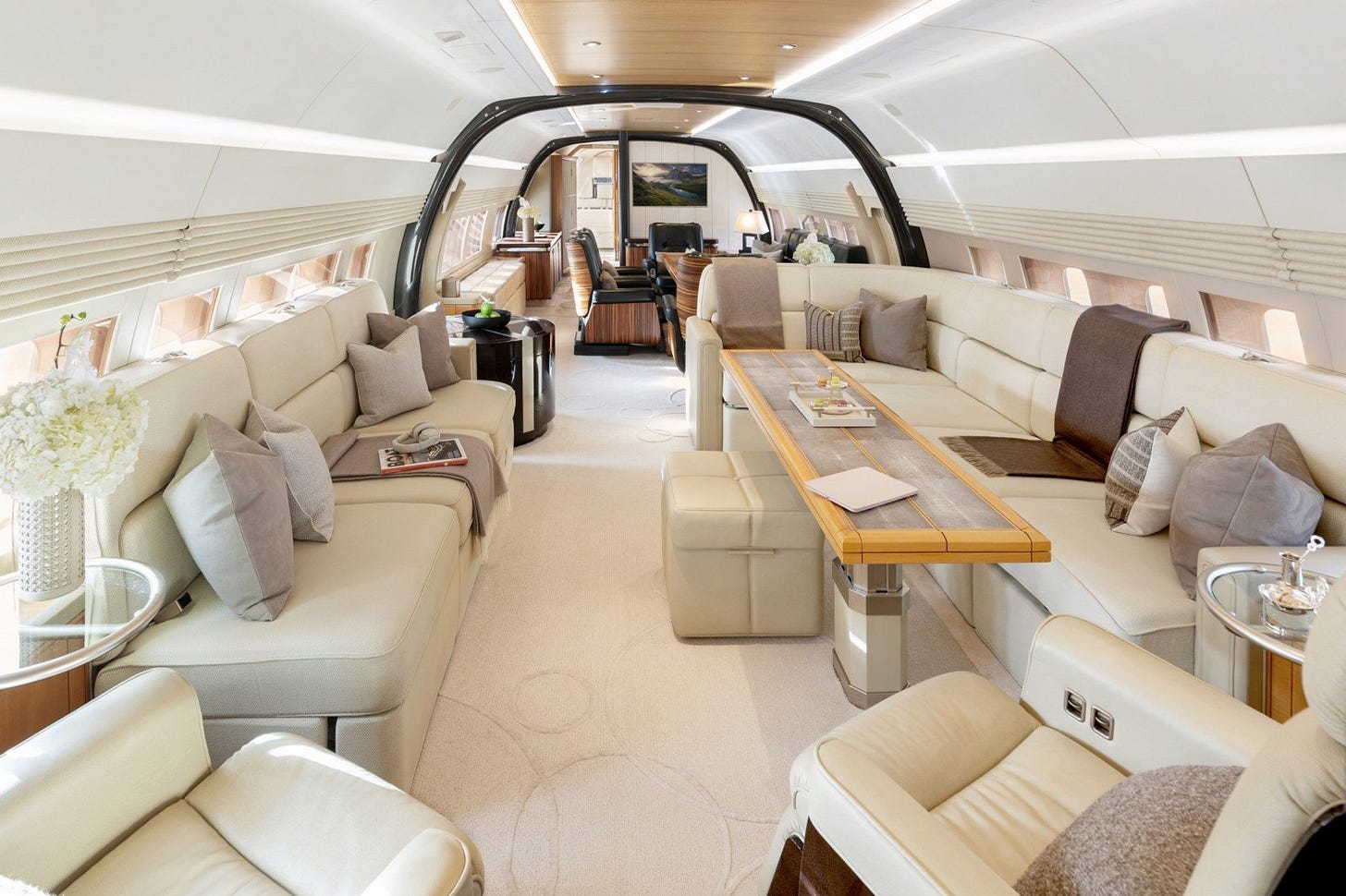 Luxurious Private Jet Interiors: Comfort in the Sky — AIR CHARTER ...
