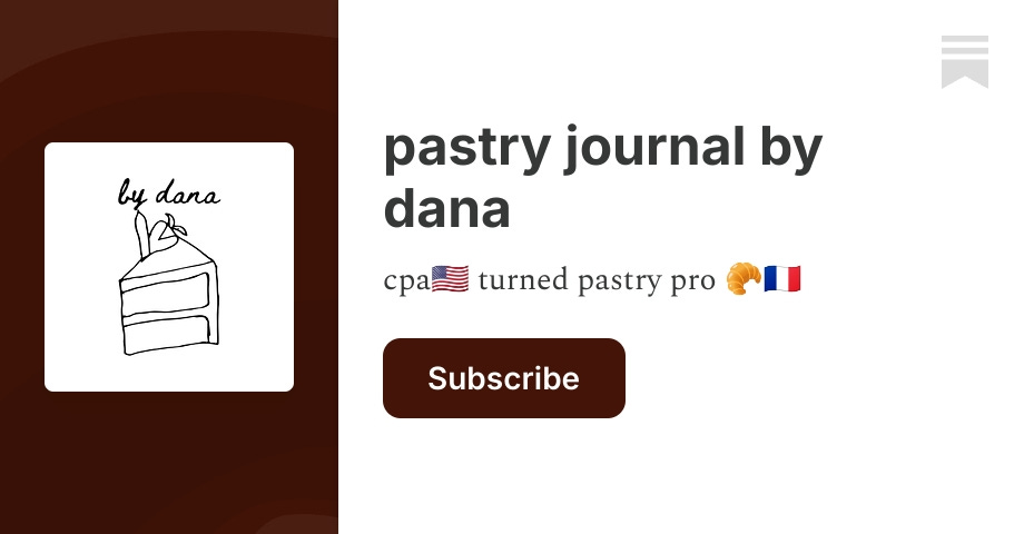 pastry journal by dana | Substack