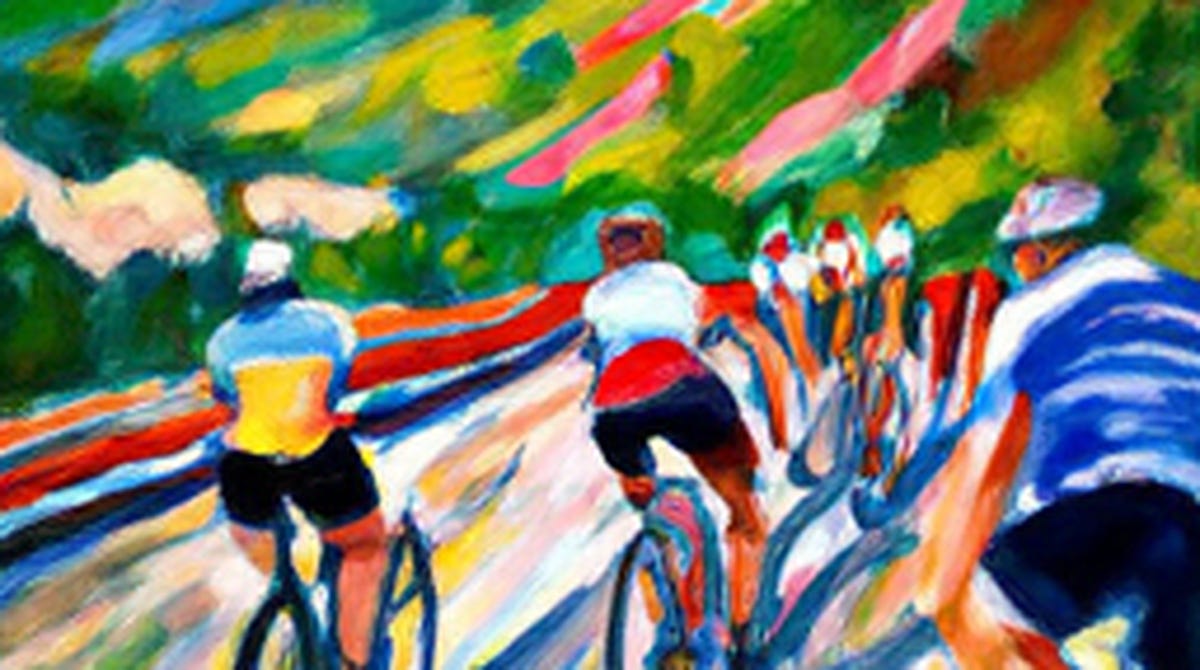 Tour de France scene — the Special seasonal series, French with Amélie Tour de France scene — the Special seasonal series, French with Amélie