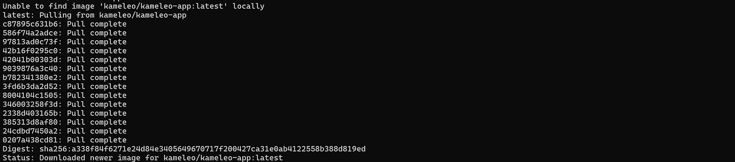 Retrieving the Kameleo Docker image