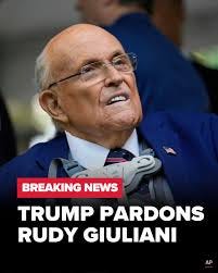 BREAKING | President Trump pardoned Rudy Giuliani and others who backed  efforts to overturn the 2020 election, a Justice Department official says:  https://www.wnep.com/article/syndication/associatedpress/trump-pardons-rudy-giuliani-and-others-who  ...