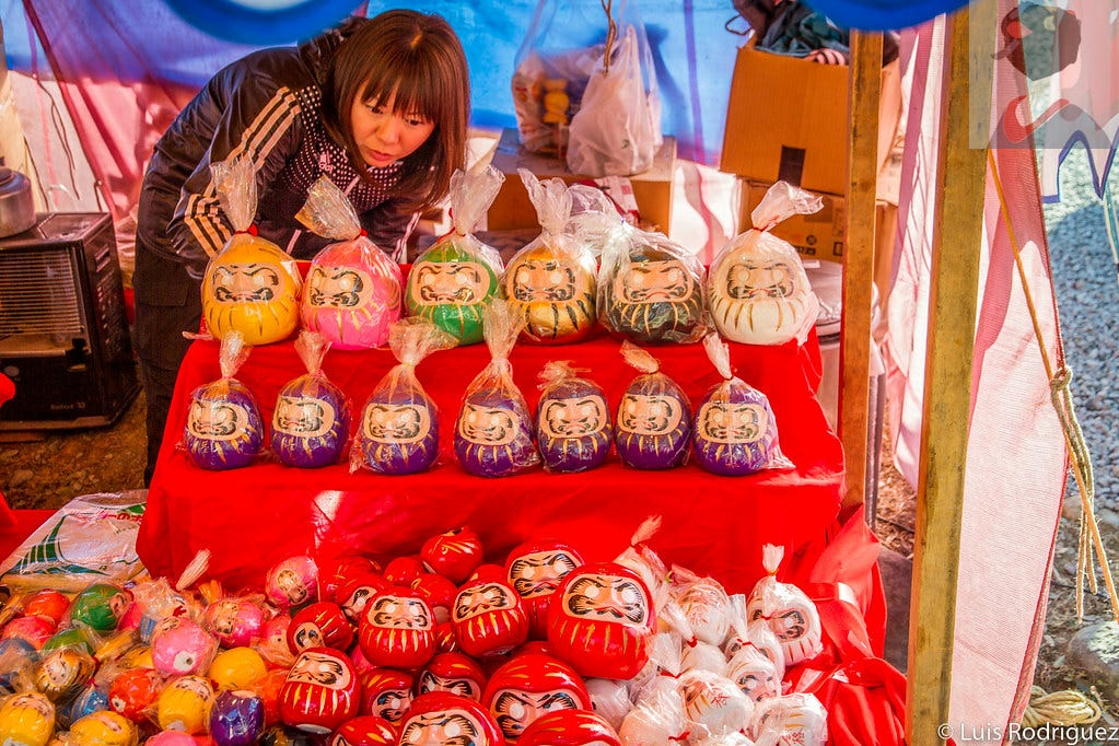 Festival Daruma Ichi en Takasaki