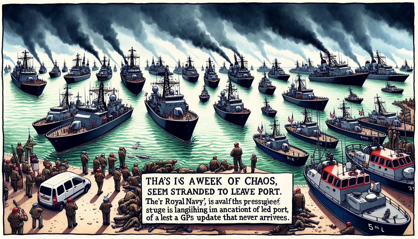 Naval Crisis: A Tense Comic Book Cover