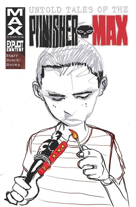 Untold Tales of The Punisher Max #5 Sketches