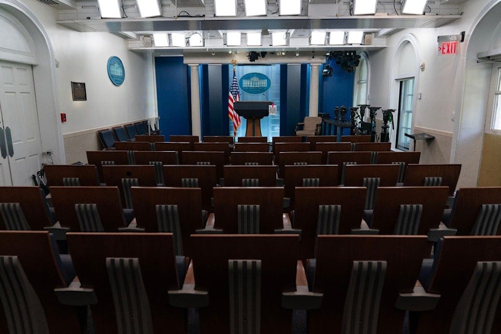 The James Brady Press Briefing Room is seen at the White House, Saturday, Sept. 19, 2026, in Washington. (AP Photo/Jose Luis Magana) The James Brady Press Briefing Room is seen at the White House, Saturday, Sept. 19, 2026, in Washington. (AP Photo/Jose Luis Magana)
