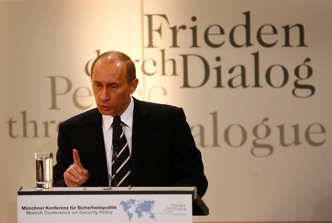 Did Putin's 2007 Munich Speech Predict the Ukraine Crisis? - The National  Interest