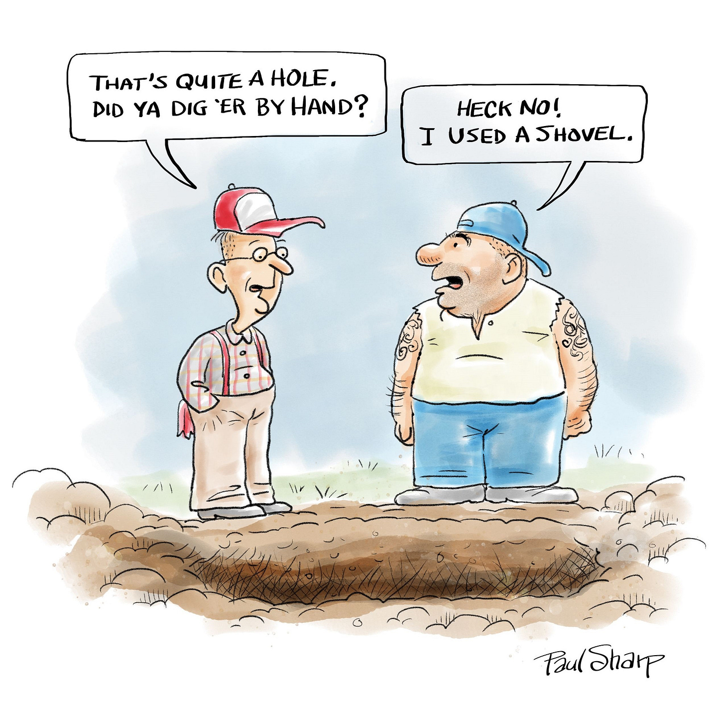 Shovel cartoon