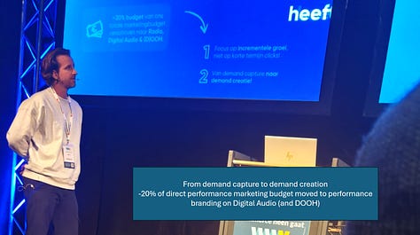 Pictures I made from the presentation from Otrium and Talpa on Audio advertising