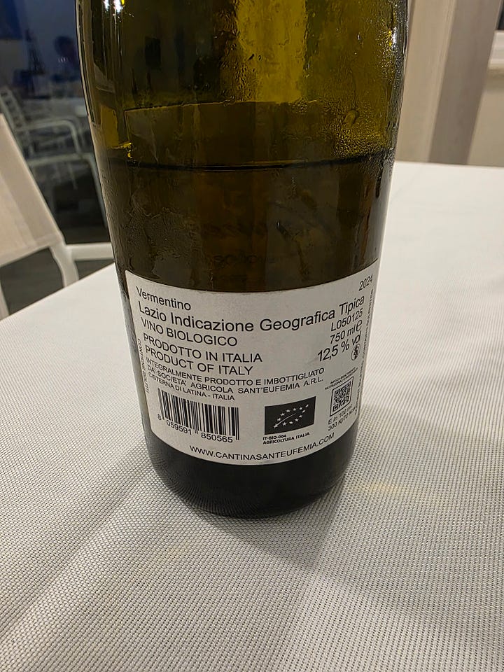 2 different White wine bottles shown